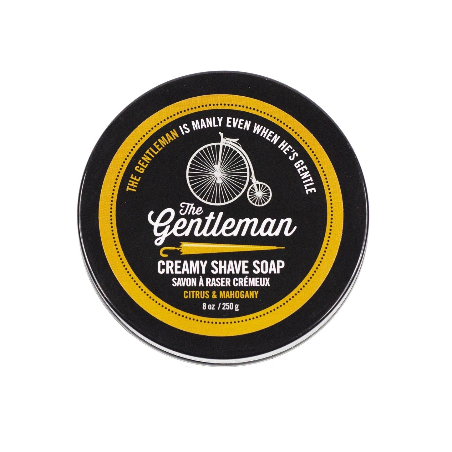 Gentleman Creamy Shave Soap - Citrus & Mahogany - The Wandering Merchant