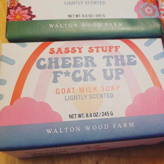 Sassy Soaps - Cheer The F*ck Up - Fresh Rainfall Scent