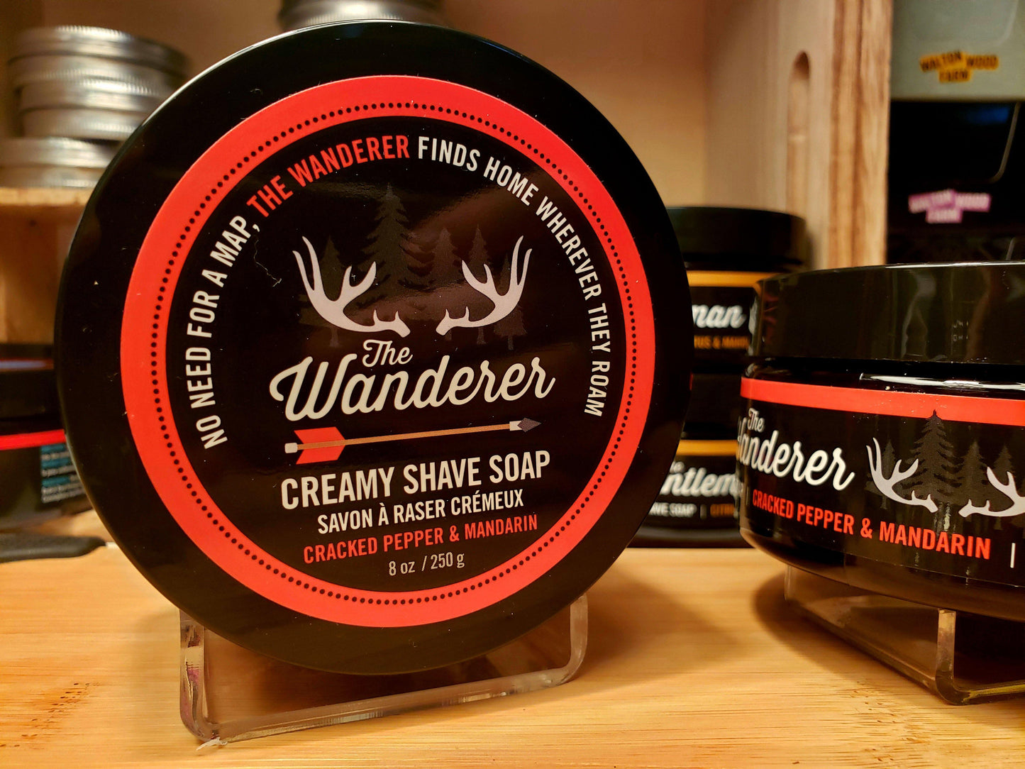 Wanderer Creamy Shave Soap - Cracked Pepper & Mandarin - The Wandering Merchant