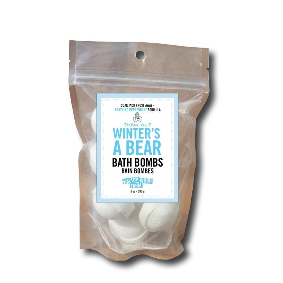 Winter's A Bear Bath Bombs - Soothing Peppermint - The Wandering Merchant