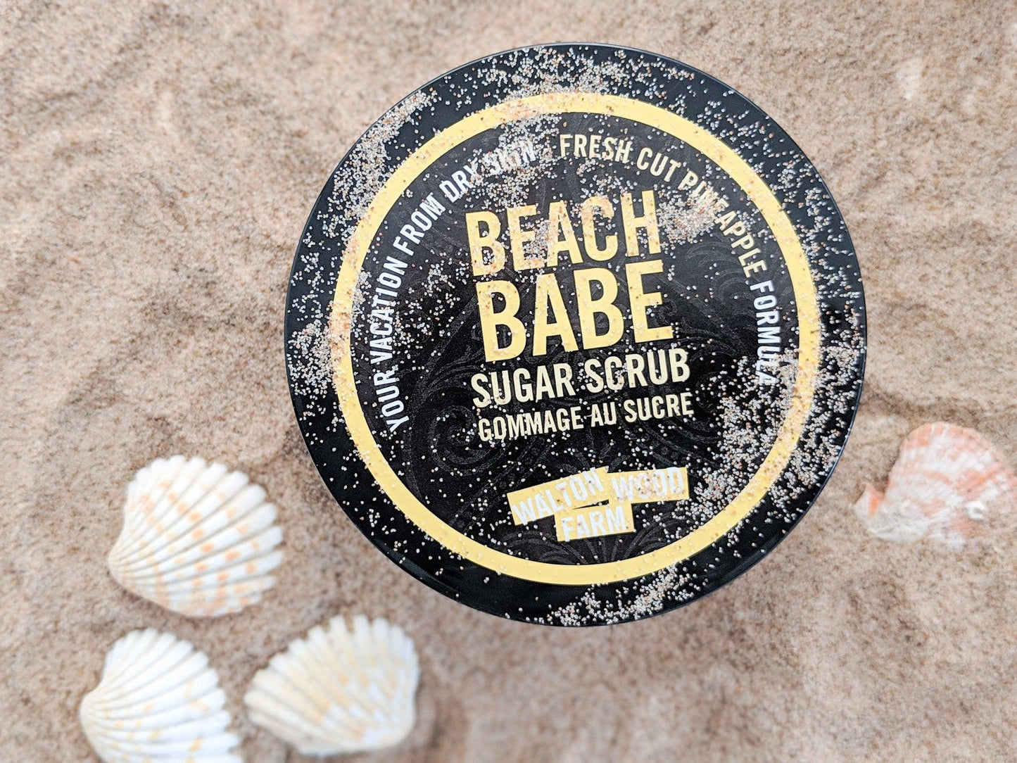 Beach Babe Real Sugar & Shea Scrub - Fresh Cut Pineapple - The Wandering Merchant