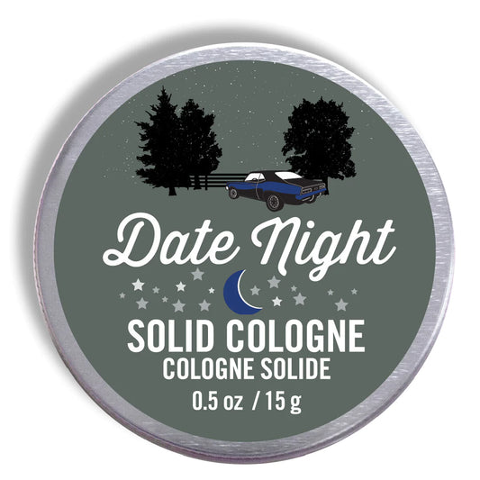 Mini Natural Solid Cologne - Date Night "Warm Whiskey"