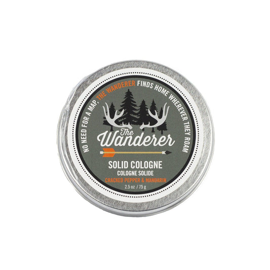 Wanderer Natural Solid Cologne - Cracked Pepper & Mandarin - The Wandering Merchant