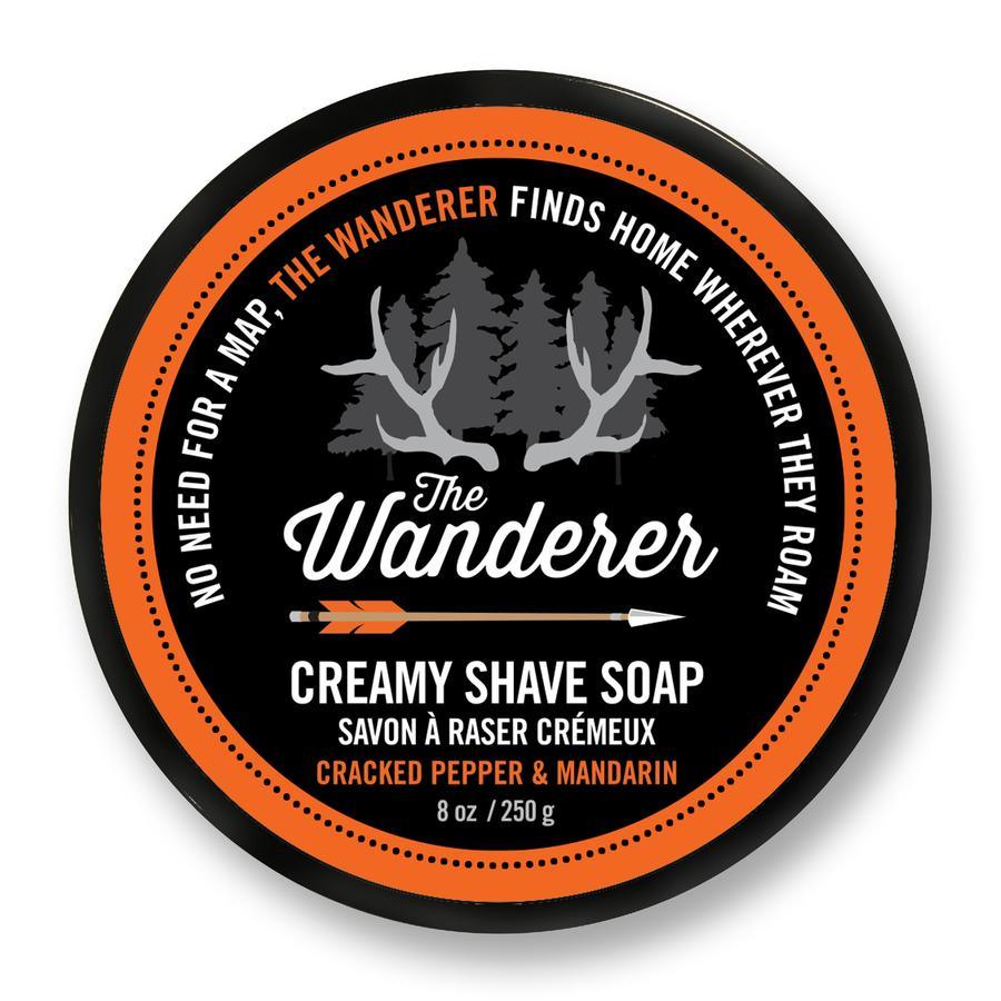 Wanderer Creamy Shave Soap - Cracked Pepper & Mandarin - The Wandering Merchant