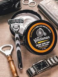 Gentleman Creamy Shave Soap - Citrus & Mahogany - The Wandering Merchant